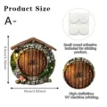 Miniature feerie jardin porte d'arbre resine micro paysage decoration 9.5x10cm - Style Porte en Roche Panda (SCM2855) / 9.5x10cm