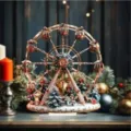Prachtige kerst reuzenrad speeldoos bureau ornament acryl vakantie cadeau huisdecoratie - Kerst Reuzenrad