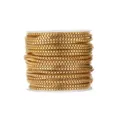 Rollo de cadena de caja chapada en oro 18K de acero inoxidable para joyería DIY y accesorios - Cadena de Caja 1.2mm / Dorado