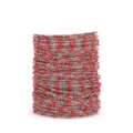 Rollo de cadena de acero inoxidable con cuentas esmaltadas rojas, ideal para joyería de bricolaje. - Cadena de acero con cuentas rojas