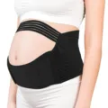 Adjustable maternity belly band for pregnant women, breathable elastic cotton support. - Bottoms / S / Black