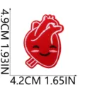 Cute cartoon heart embroidery patch for clothing decor, apparel badge, DIY accessory. - Cartoon Heart Style (X25YW-098-09)