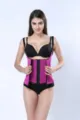 Neoprene waist trainer zipper hook corset body shaper fitness sweat vest shapewear - S / Tops / Red