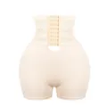 High waist tummy control shapewear butt lifter body shaper shorts for women seamless beige - S / Beige