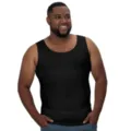 Men fitness sports compression tank top shapewear black elastic athletic vest for gym workout - M / Tops / Black