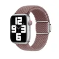 Νylon πletμένο λουράκι για Apple Watch, αναπνεύσιμο μαγνητικό κούμπωμα ανταλλακτικό, γκρι - (1/2/3η Γεν 42mm)/44/45/46/49mm Universal / Καπνιστό Μοβ