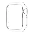 Clear PC protective case compatible with Apple Watch, half-coverage hollow bumper cover. - 38mm / Clear
