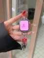 Roestvrij staal hars horlogeband vervanging voor Apple Watch metalen schakelband mode - Perzik