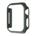 Dark green PC protective watch case, half-wrap hollow bumper shell for smartwatch. - 38mm / Space Gray