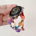 Kleurrijke kralen monster horlogeband vervanging voor Huawei horloge GT2 GT3 creatieve polsband. - Wijzerplaat 46mm Komt Overeen Met 22mm / Kleurrijke Kleine Monster Dubbele Ketting