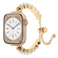 Cinturino per orologio in metallo e perle eleganti compatibile con Apple Watch, accessorio chic. - 38mm/40mm/41mm / Oro