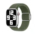 Ανταλλακτικό υφασμένο λουράκι νάιλον για Apple Watch σε λαδί χρώμα με μεταλλική αγκάθια. - (1/2/3η Γεν 42mm)/44/45/46/49mm Universal / Σκοτεινό Πράσινο Ελιάς
