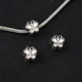 Perles charms papillon en alliage de zinc avec chaine serpent pour bijoux DIY. - Papillon / 0.9x0.9cm (Ouverture 0.4cm)