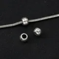 Zinklegierung Tibetische Silber Perlen DIY Armband Halskette Schmuck Zubehörteile - Gerades Loch Bedruckte Perle