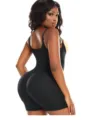 Body modellante taglie forti donna controllo pancia push up glutei imbottiture rimovibili - Taglia S / Set / Nero
