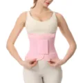 Pink waist trainer belt for women fitness abdominal control adjustable workout shapewear - XS / Pink