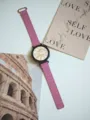 Cinturino in silicone magnetico rosa compatibile con Huawei GT4 Watch 3 elegante slim 20mm - GT4: 18mm / Rosa Fucsia