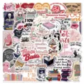 50 Pcs Reading Theme Stickers Waterproof Cute Bookish Decals for Laptop Water Bottle - Default