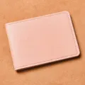 Custodia per patente in pelle rosa portacarte protettivo copridocumenti elegante. - Rosa
