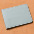 Custodia in pelle grigia per patente di guida porta carte cover protettiva minimalista - Blu