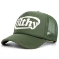 Cappello trucker verde con retro in rete e stampa frontale filthy elegante estiva. - Regolabile 55-61cm / Verde
