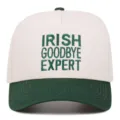 Elegante berretto da baseball a contrasto con testo ricamato, cappello casual per ogni giorno. - Regolabile 55-59cm / IRISH Verde