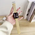 Gold mesh stainless steel smart watch replacement band strap compatible for apple watch series. - 38mm/40mm/41mm / Gold