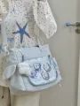 Bolso Ita azul claro pantalla de insignia transparente bolso cruzado Lolita japonés - Con Colgante / Azul