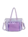 Borsa ita Lolita giapponese finestra trasparente borsa a tracolla a pois viola per fan - Borsa Singola / Viola