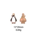 Joli pendentif en alliage émail pingouin pour fabrication de bijoux bracelets colliers DIY. - Style Pingouin (#8)