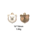 Charm pendentif en alliage émaillé ours polaire mignon pour accessoires de bricolage. - Style Tête d'Ours Polaire (#11)