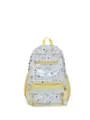 Zaino ita giapponese con stampa di gatto simpatico tasca trasparente giallo scuola - Borsa Singola / Giallo chiaro