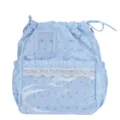 Sac à dos Ita Harajuku étoile bleu clair avec fenêtre transparente, sac cordon mignon. - Bleu