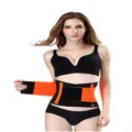 Cintura fitness modellante nera arancione, corsetto sportivo contenitivo per supporto e fitness. - Arancione