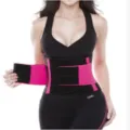 Cintura modellante sportiva nera e rosa per fitness allenamento e controllo addome pro - Rosso rosa