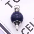 Pendule en pierre naturelle pendentif perle en forme de toupie DIY collier bijou - 18x40mm / Lapis-lazuli