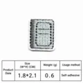 Geborduurd notitieboek patch kleding DIY decoratieve accessoire 1.8x2.1cm zelfklevend - Grijs Notitieboek Stijl (8963-6)