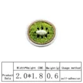 Leuke kiwi fruit geborduurde patch DIY kleding accessoire decoratieve sticker badge - Kiwi Schijf Stijl (8963-11)
