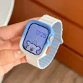 Cinturino per orologio magnetico in silicone e custodia protettiva compatibili Apple Watch, chic. - 40/41MM (Universale per S7 S8 S9) / Bianco e Blu + Custodia Blu Bianca