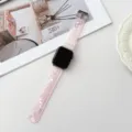Roze hars horlogeband compatibel met Apple Watch, stijlvolle schelp textuur vervangingsband. - 38mm/40mm/41mm Universeel / Schelpenpatroon - Roze