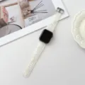 Transparant horlogebandje met parelmoer textuur compatibel met Apple Watch, stijlvol zomer accessoire. - 38mm/40mm/41mm Universeel / Schelppatroon - Kleurrijk