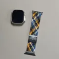 Nylon geflochtenes Uhrenarmband Ersatz mit Schnalle, kompatibel mit Smartwatch Zubehör. - Schnalle-Tarnung Regenbogen