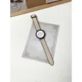 Cinturino di ricambio in silicone e pelle compatibile con Huawei GT5 GT4 Watch 4 3 Pro smartwatch. - Autamisurato 18mm / Albicocca