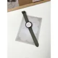 Cinturino per orologio in pelle di silicone di ricambio compatibile Huawei GT5 GT4 - Verde Crazy Horse
