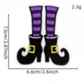 Halloween witch legs embroidered patch clothing accessory cute funny costume badge patch - Witch Legs (2#)