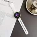 Bracelet de montre en silicone blanc compatible avec montre connectée bracelet de rechange détail - Blanc