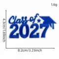 Classe del 2027 toppa di laurea distintivo ricamato accessori di abbigliamento fai da te blu - Stile Tocco 2027 (8#)