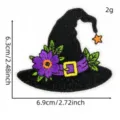 Halloween witch hat embroidery patch DIY clothing accessory decorative badge appliques - Witch Hat (9#)