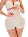 High waist tummy control shapewear shorts body shaper hip enhancer beige underwear - S / Bottoms / Nude