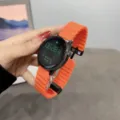 Correa Ocean de Silicona para Samsung Huawei Smartwatch 20mm 22mm Magnética - Naranja